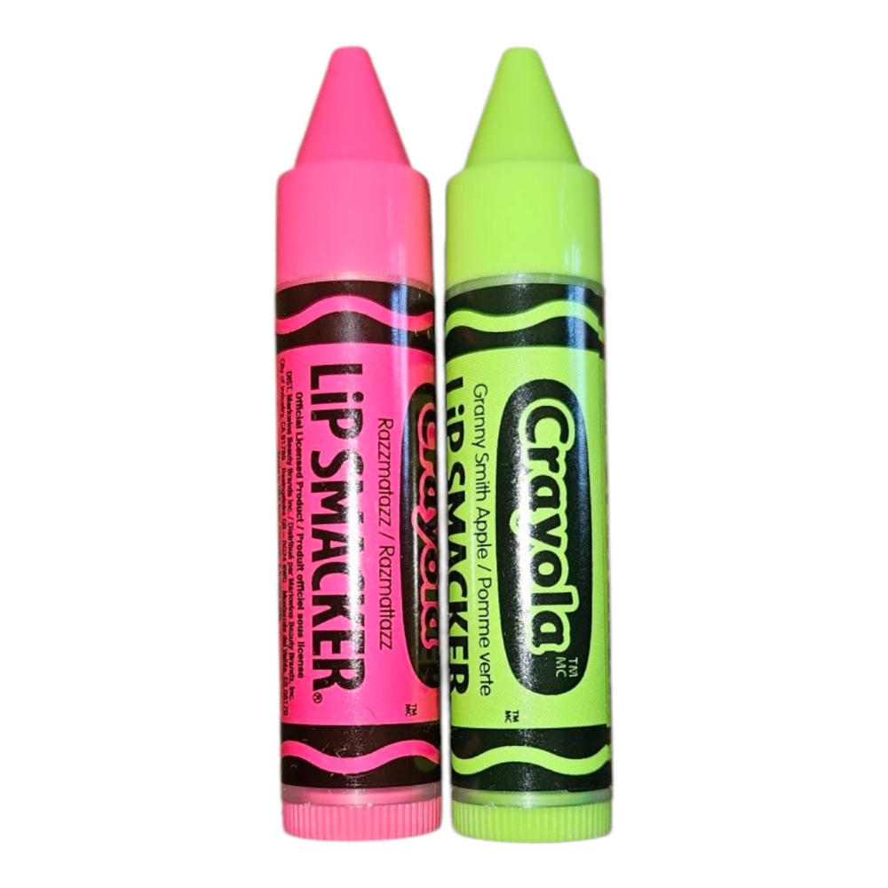 Lip Smacker Crayola Lip Balm Set - Pink and Green